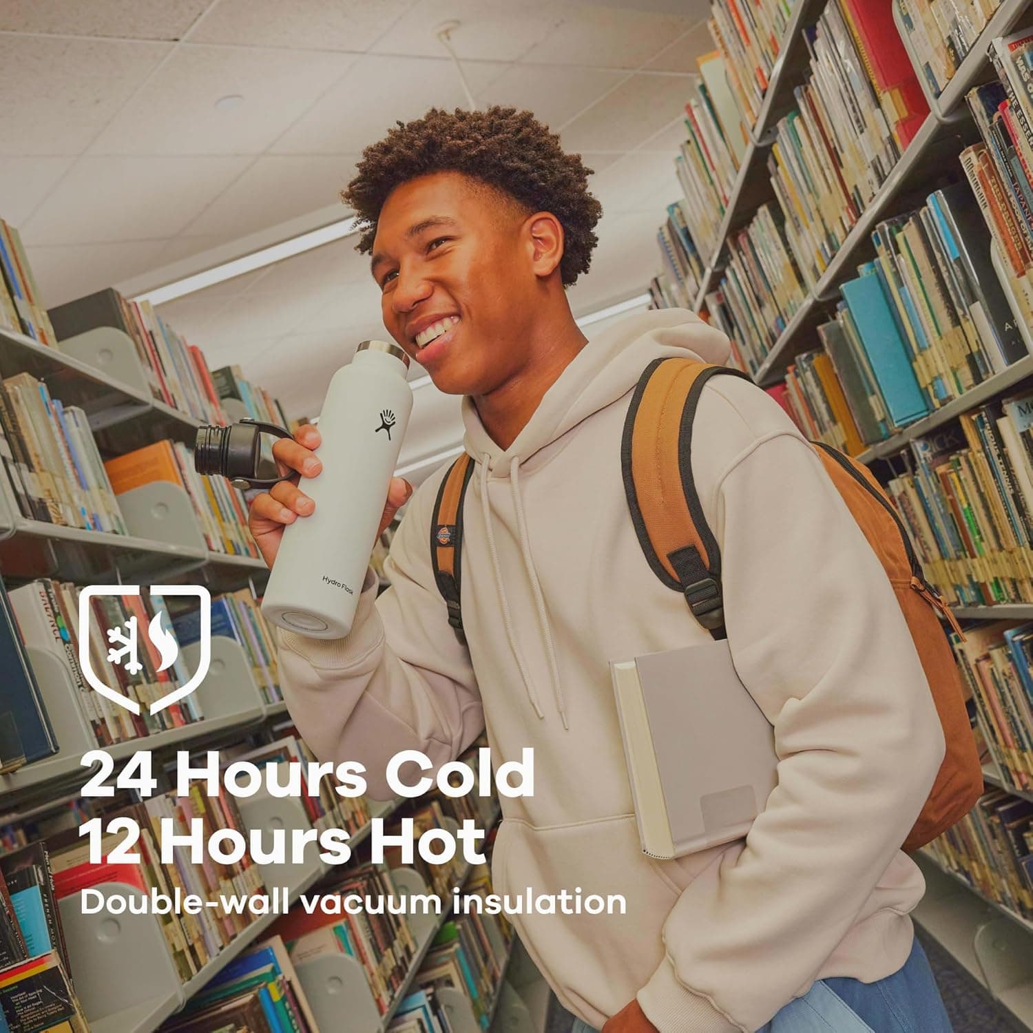 Hydro Flask Water Bottle 24 Oz - Reef Pink thumbnail 5