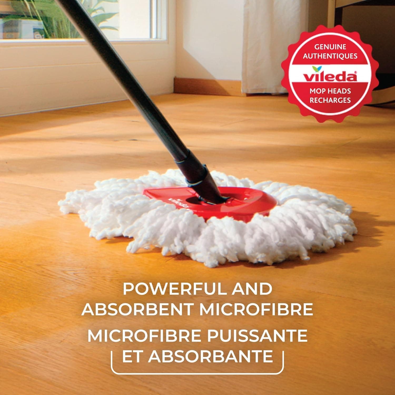 Vileda EasyWring Microfibre Spin Mop &amp; Bucket Floor Cleaning System : Health &amp; Household thumbnail 5