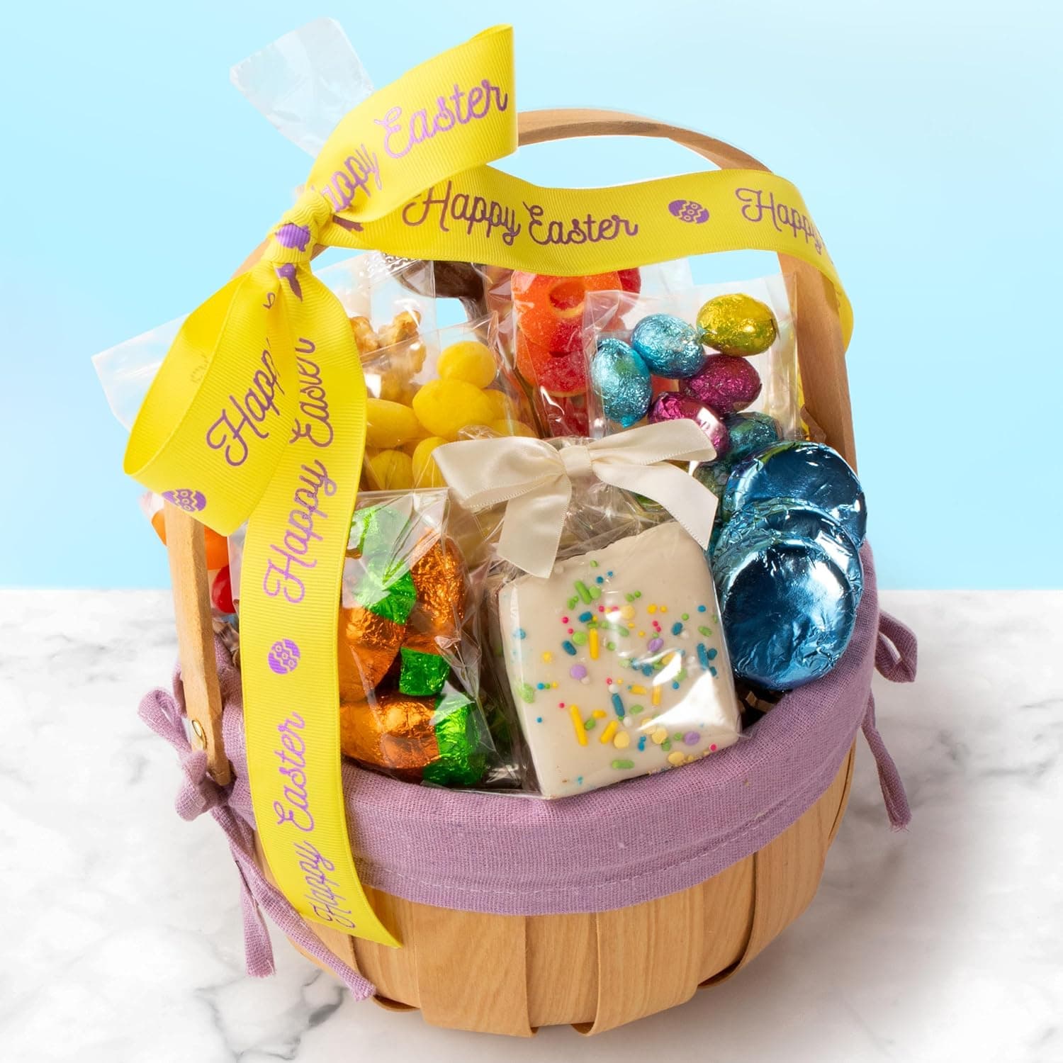 Easter Basket with Chocolate Bunny – Festive Holiday Treat Assortment thumbnail 3