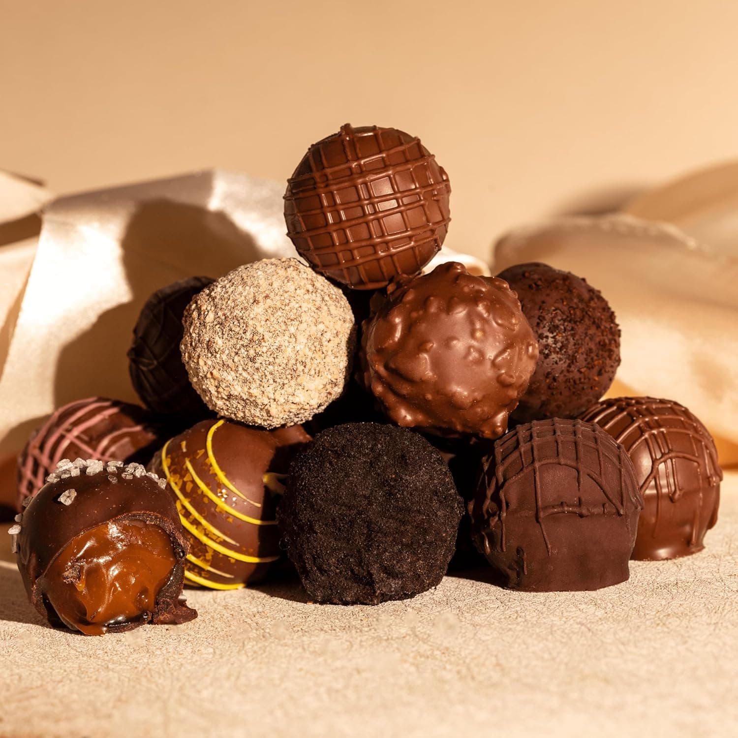 Truffles.com x Wolfgang Puck Limited-Edition Assorted Chocolate Truffles 12-Piece Gift Box thumbnail 3