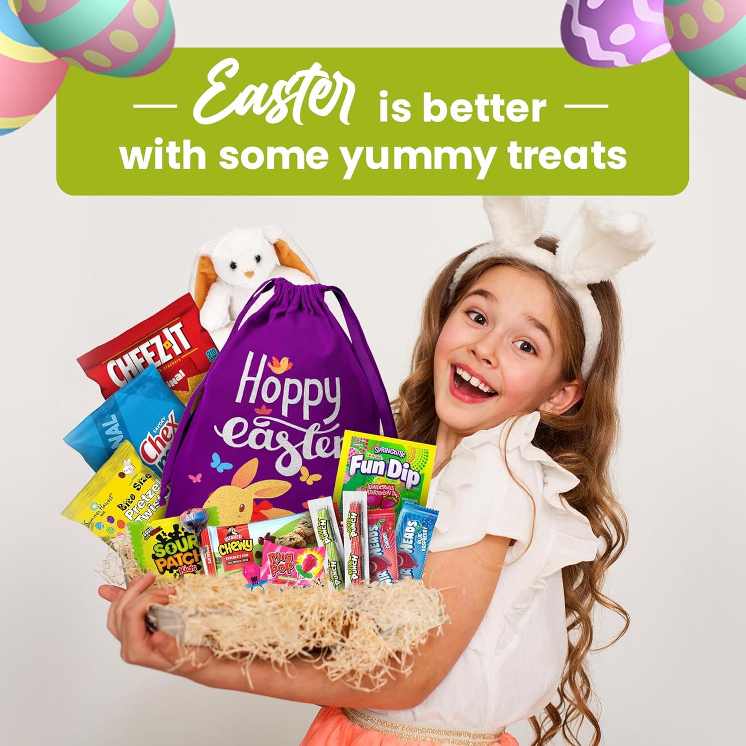 Pre Filled Easter Baskets for Kids – Candy and Favorite Basket Stuffers for Boys and Girls thumbnail 2