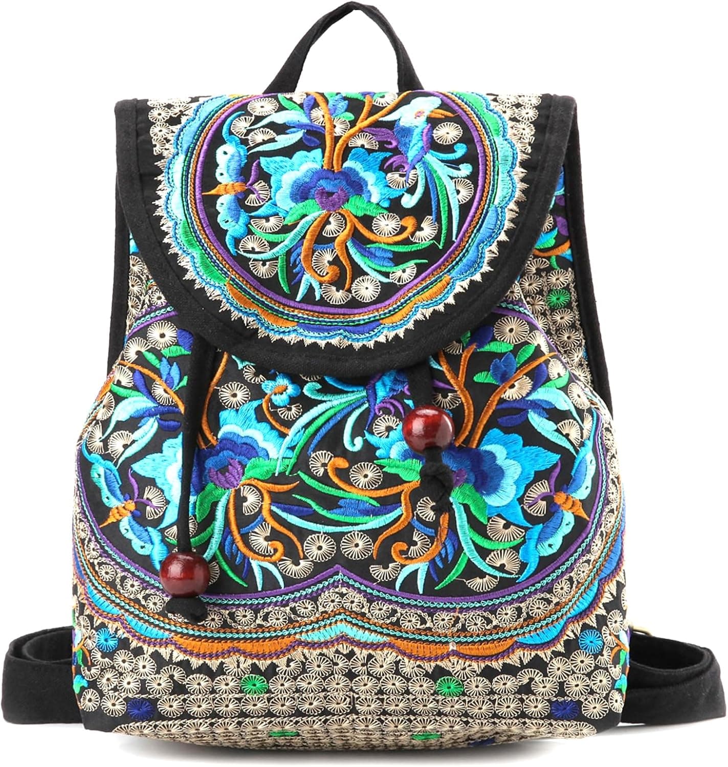 Goodhan Vintage Embroidered Backpack Purses for Women - Boho Shoulder Bag for Travel,Ethnic Floral Mini Back Pack,Lightweight Handbags for Daily Use (Blue) : Clothing, Shoes &amp; Jewelry — Spring Gift Ideas gift idea