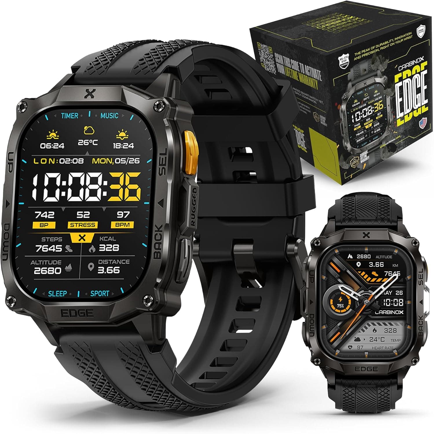 Unleash Adventure with the CARBINOX Edge Smart Watch