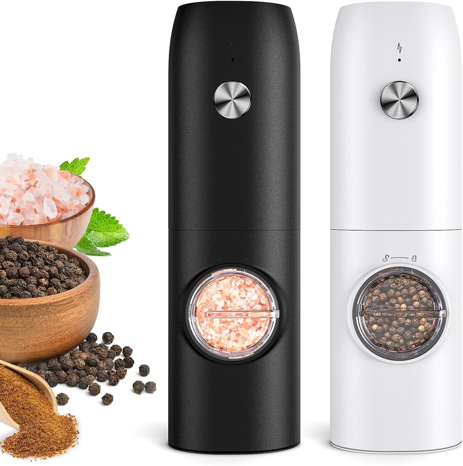 Electric Salt and Pepper Grinder Set view 1