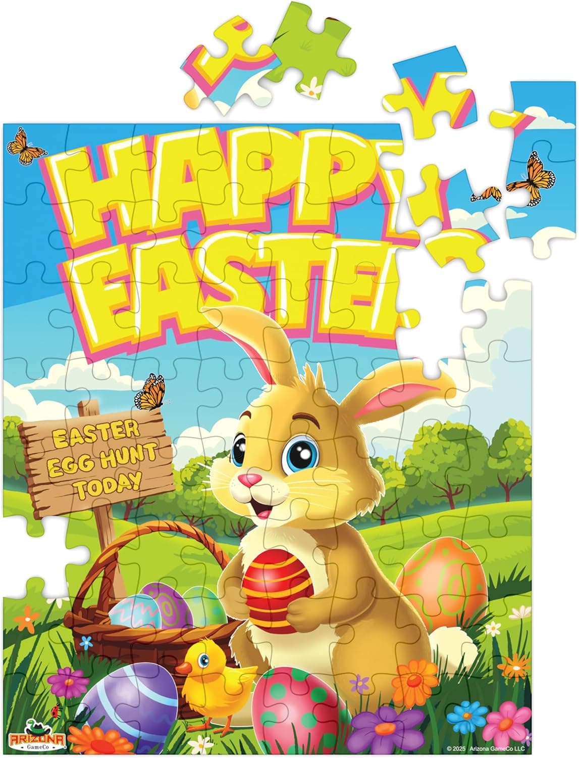 Easter Bunny Puzzle – Prefilled Easter Egg, Pre Filled with 64-Piece Jigsaw Puzzle for Kids, Easter Basket Stuffer, Gift for Kids, Ages 6+ : Toys &amp; Games thumbnail 3