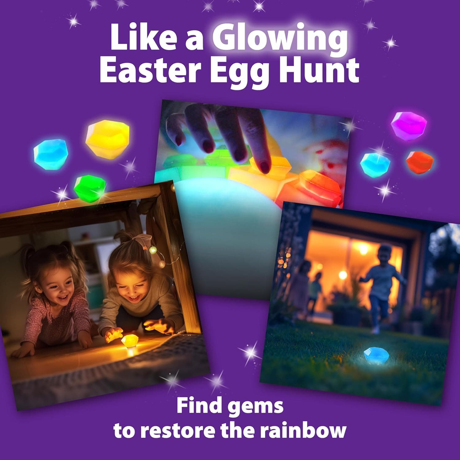 Hide and Seek Meets Rainbow Toys in “Protectors of The Rainbow” | Ages 4-10 | A Musical Treasure Hunt | Easter Egg Hunt &amp; Glow in The Dark Game | Outdoor Toys | Unicorn &amp; Leprechaun Theme : Toys &amp; Games thumbnail 3