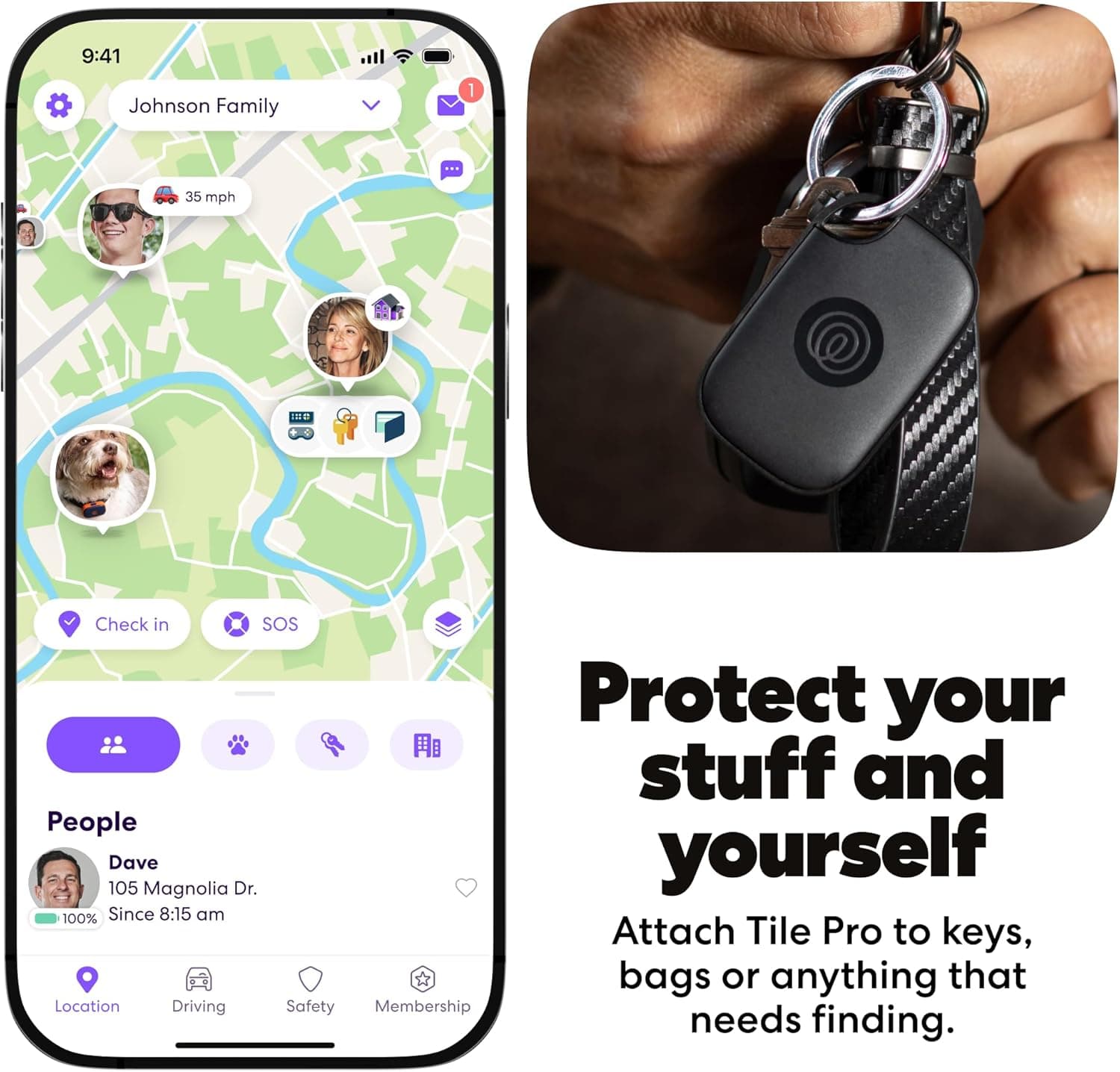 Life360 Tile Pro Bluetooth Tracker thumbnail 3