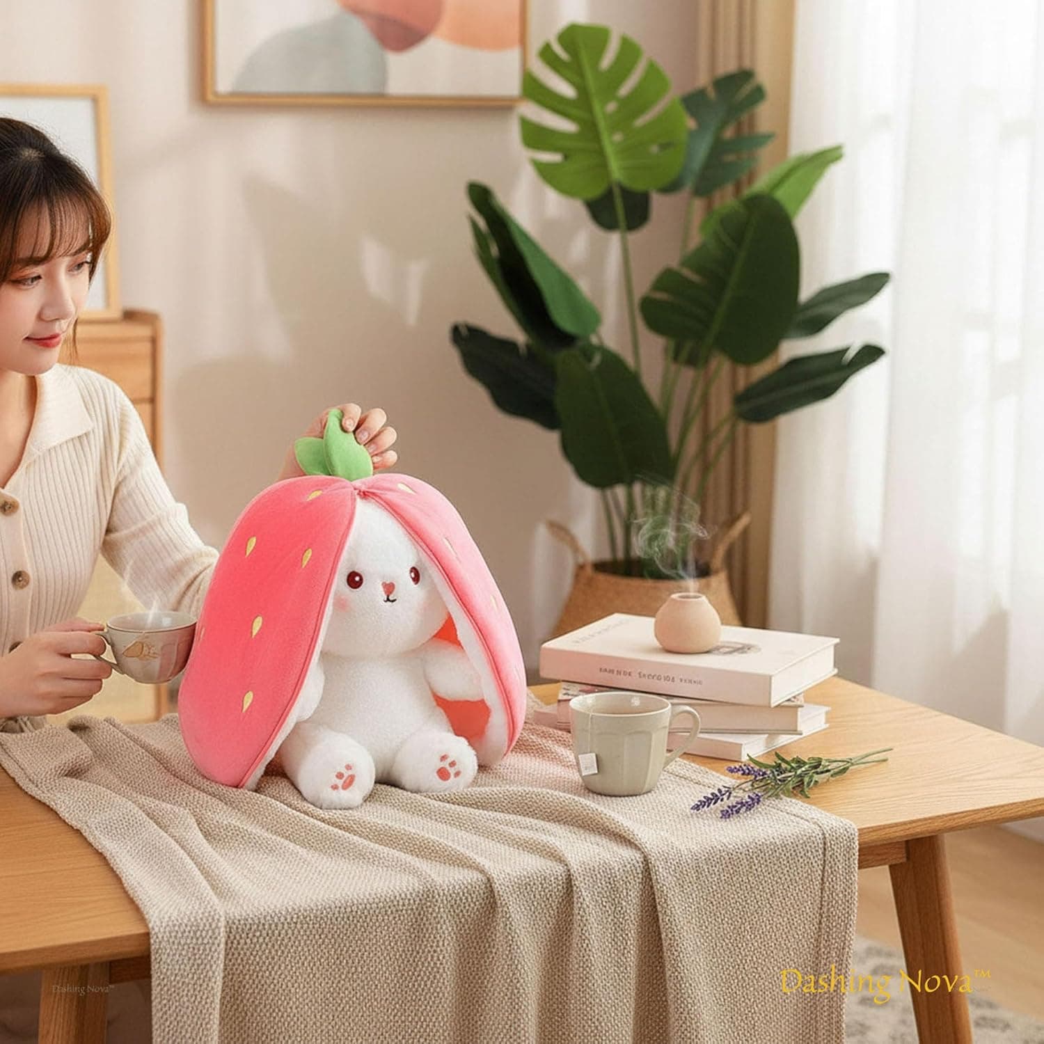 Dashing Nova Strawberry Bunny Plush Toy thumbnail 4