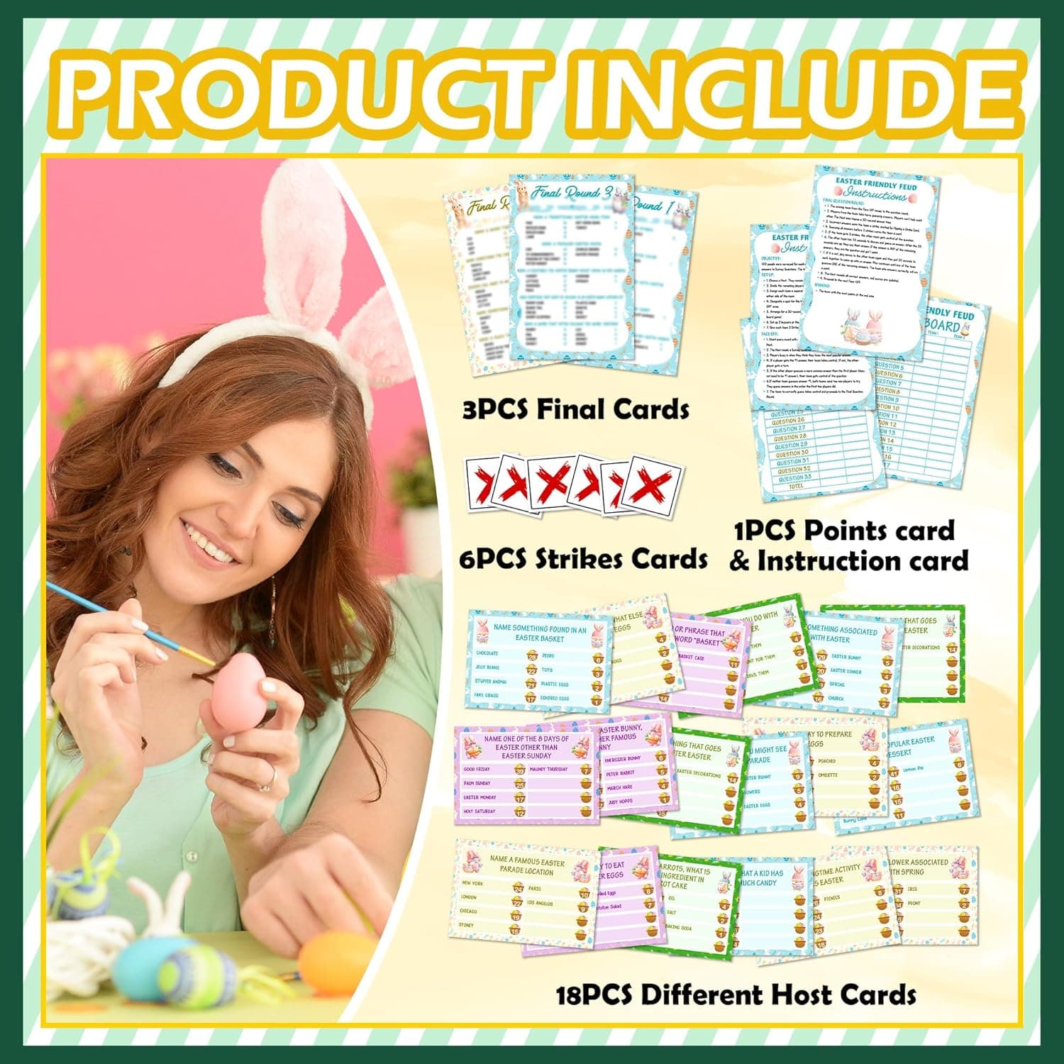 Easter Party Games for Adults - Easter Friendly Feud Game thumbnail 4