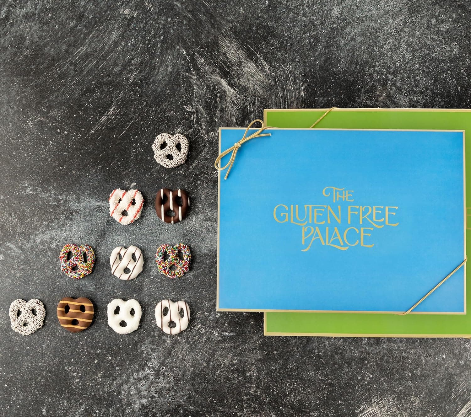 Gluten Free Palace Chocolate Covered Pretzels Gift Box - 4 Flavors thumbnail 2