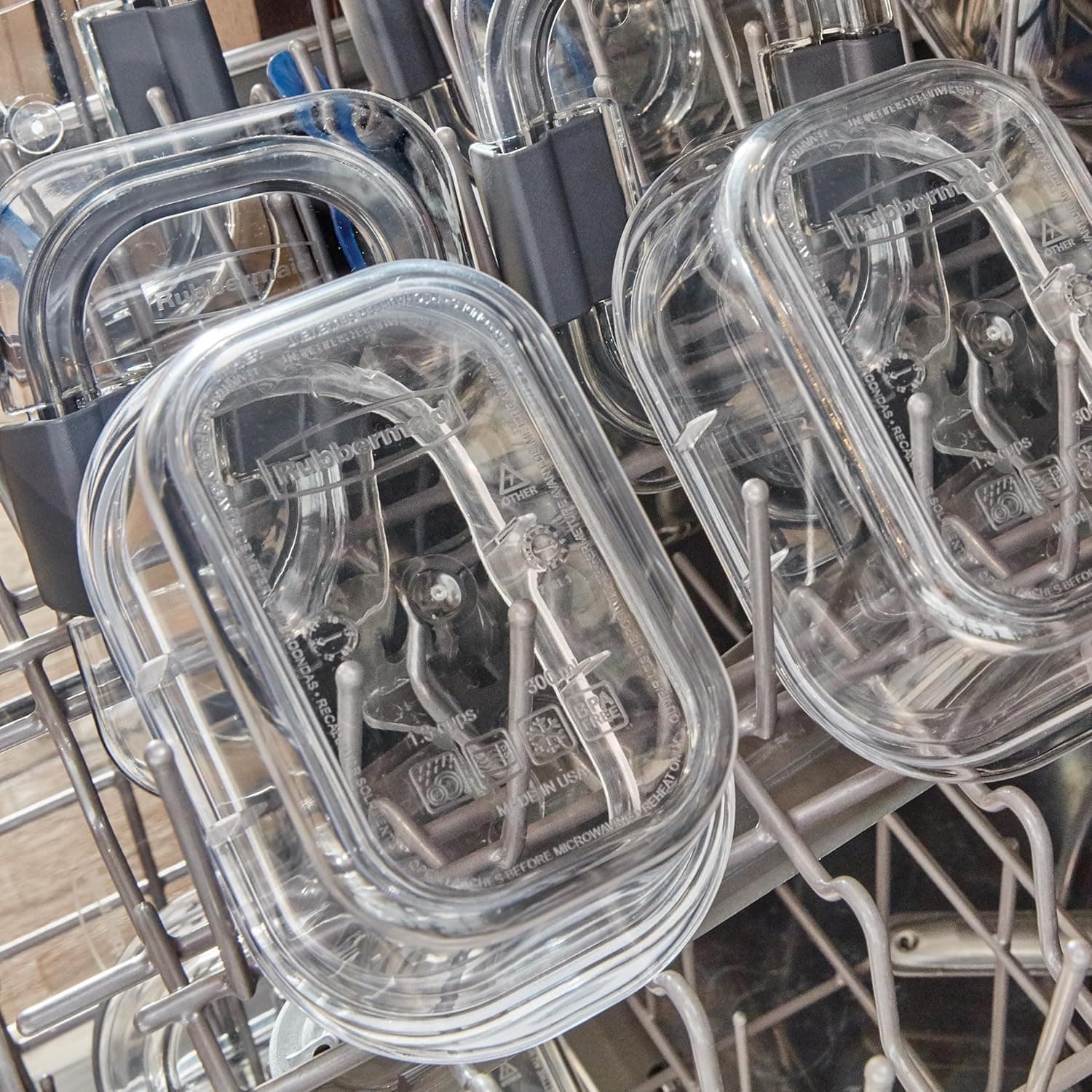 Rubbermaid Brilliance Tritan Plastic Food Storage Containers BPA Free Airtight Lids Ideal for Lunch Meal Prep &amp; Leftovers Set of 5 (3.2 Cup) : Baby thumbnail 5