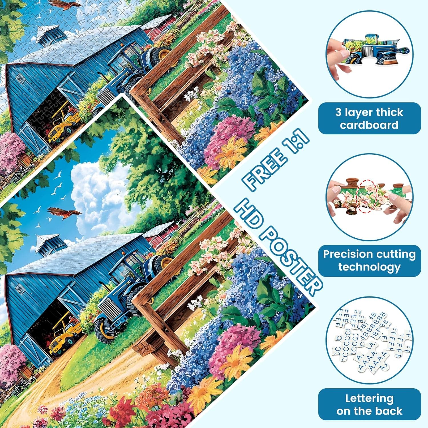 1000 Piece Spring Landscape Jigsaw Puzzle thumbnail 4