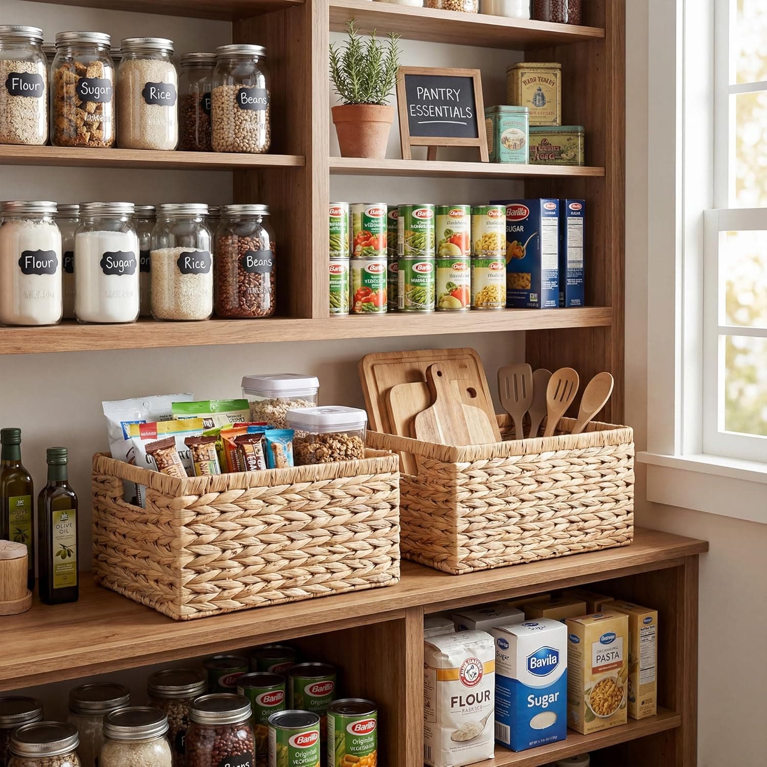 GRANNY SAYS Wicker Storage Baskets, 2-Pack thumbnail 5