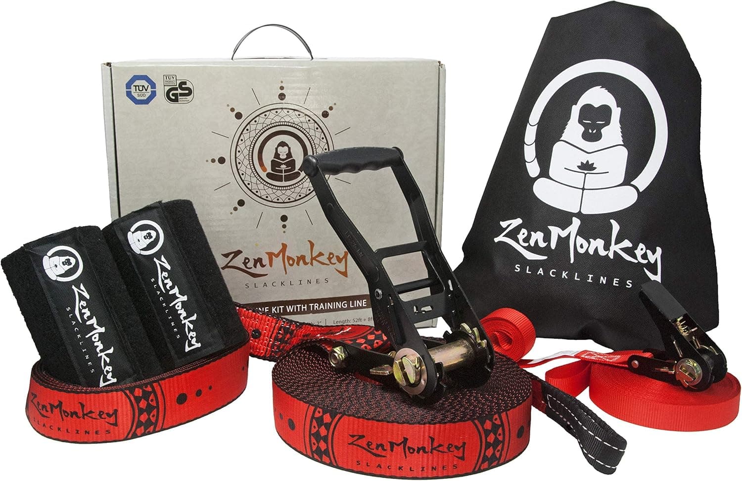 ZenMonkey Slackline Kit 60 Foot image 1