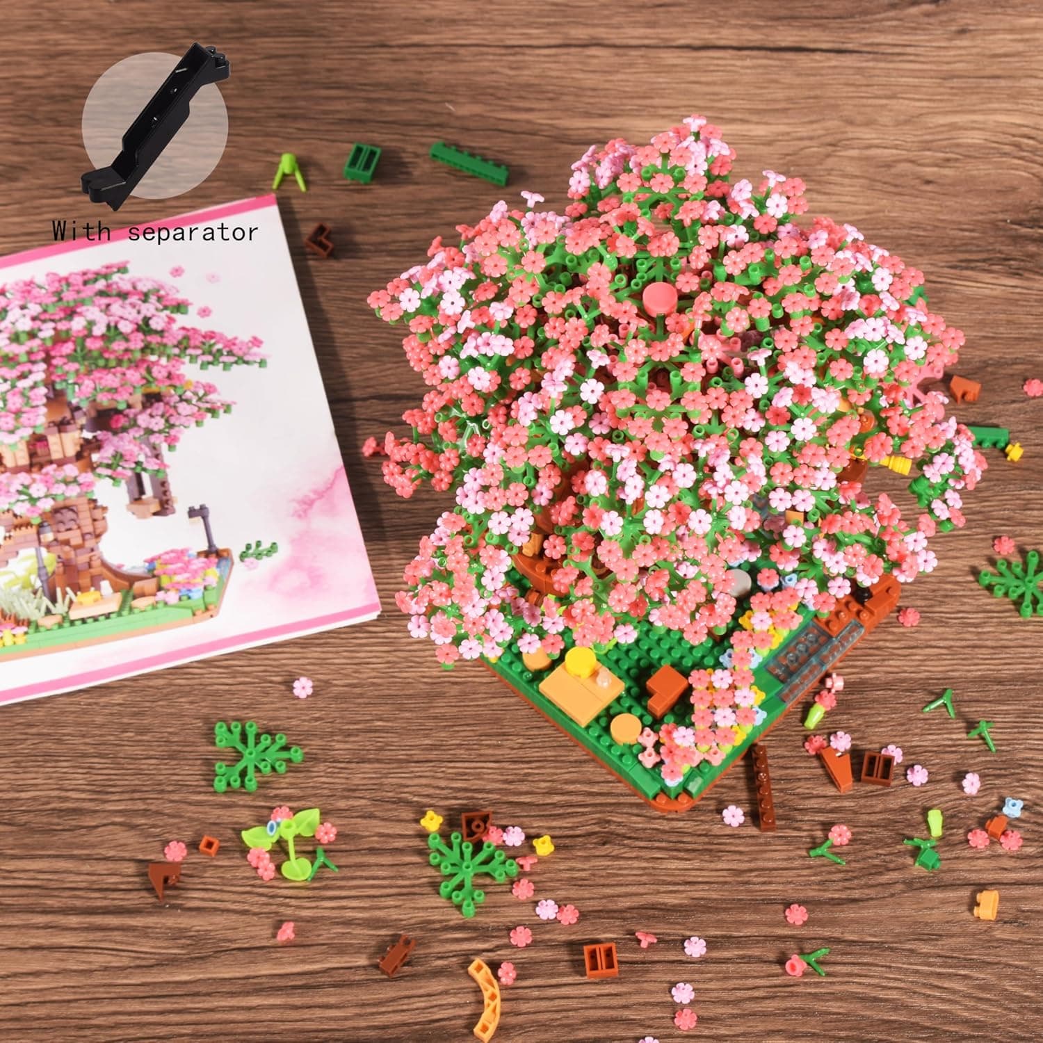 Kurimiaro Cherry Blossom Tree Building Block Set thumbnail 2