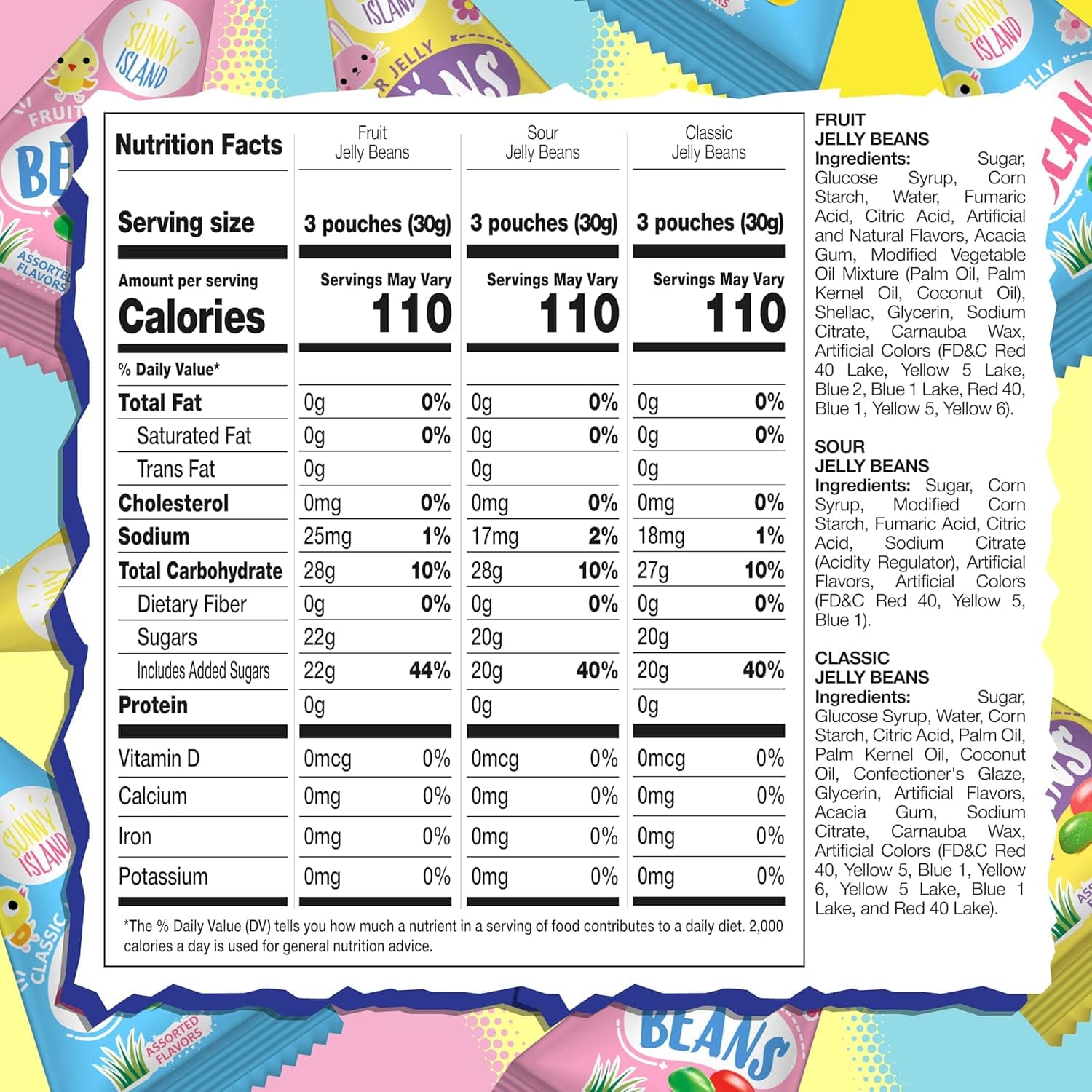 Jelly Beans 18 Mini Packs - Easter Candy Individually Wrapped thumbnail 2