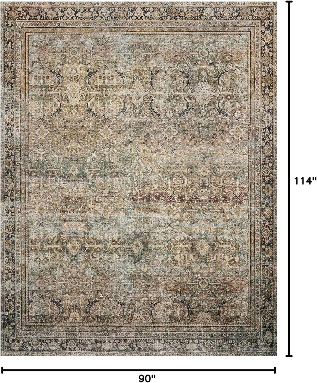 Loloi Layla Collection LAY-03 Rug, Olive/Charcoal 7' thumbnail 2