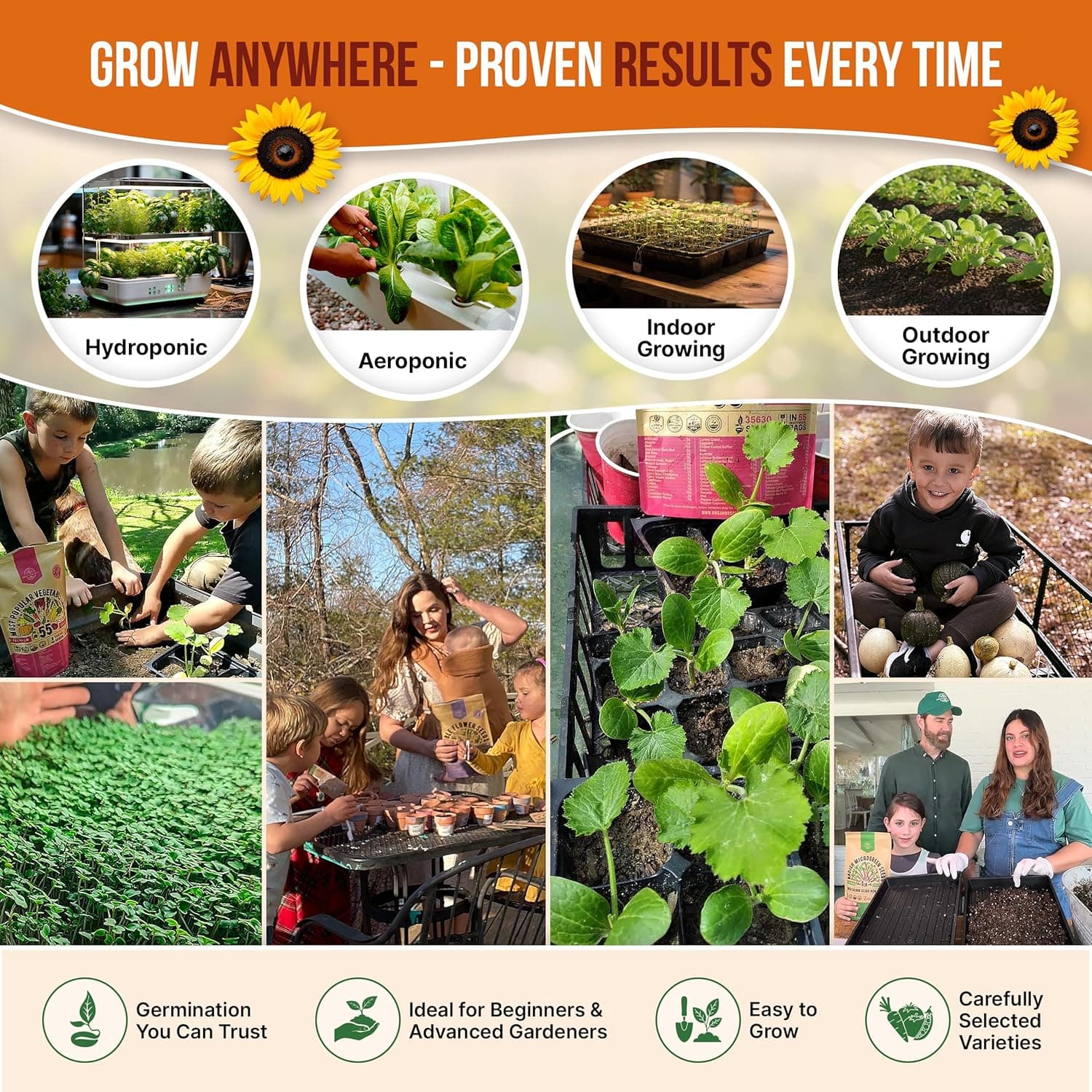 25 Summer Vegetable &amp; Fruit Seeds Variety Pack - 1,870+ Non-GMO Heirloom Veggie &amp; Fruits Seeds for Outdoors and Indoor Home Gardening, Including Collards, Tomato, Pepper, Okra, Onion, Bean, Cucumber : Patio, Lawn &amp; Garden thumbnail 5