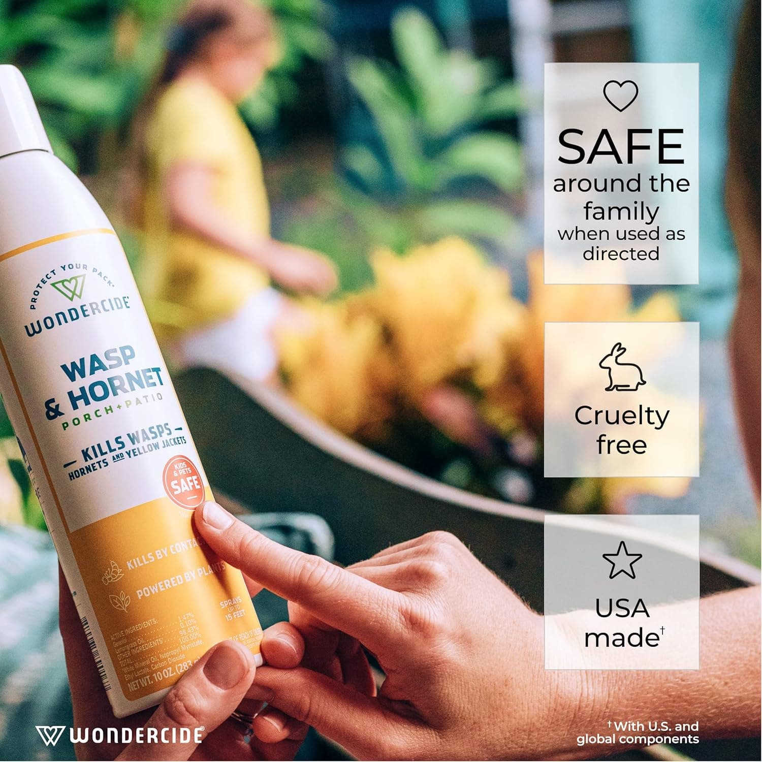 Wondercide Wasp and Hornet Killer Aerosol Spray - 2 Pack thumbnail 5