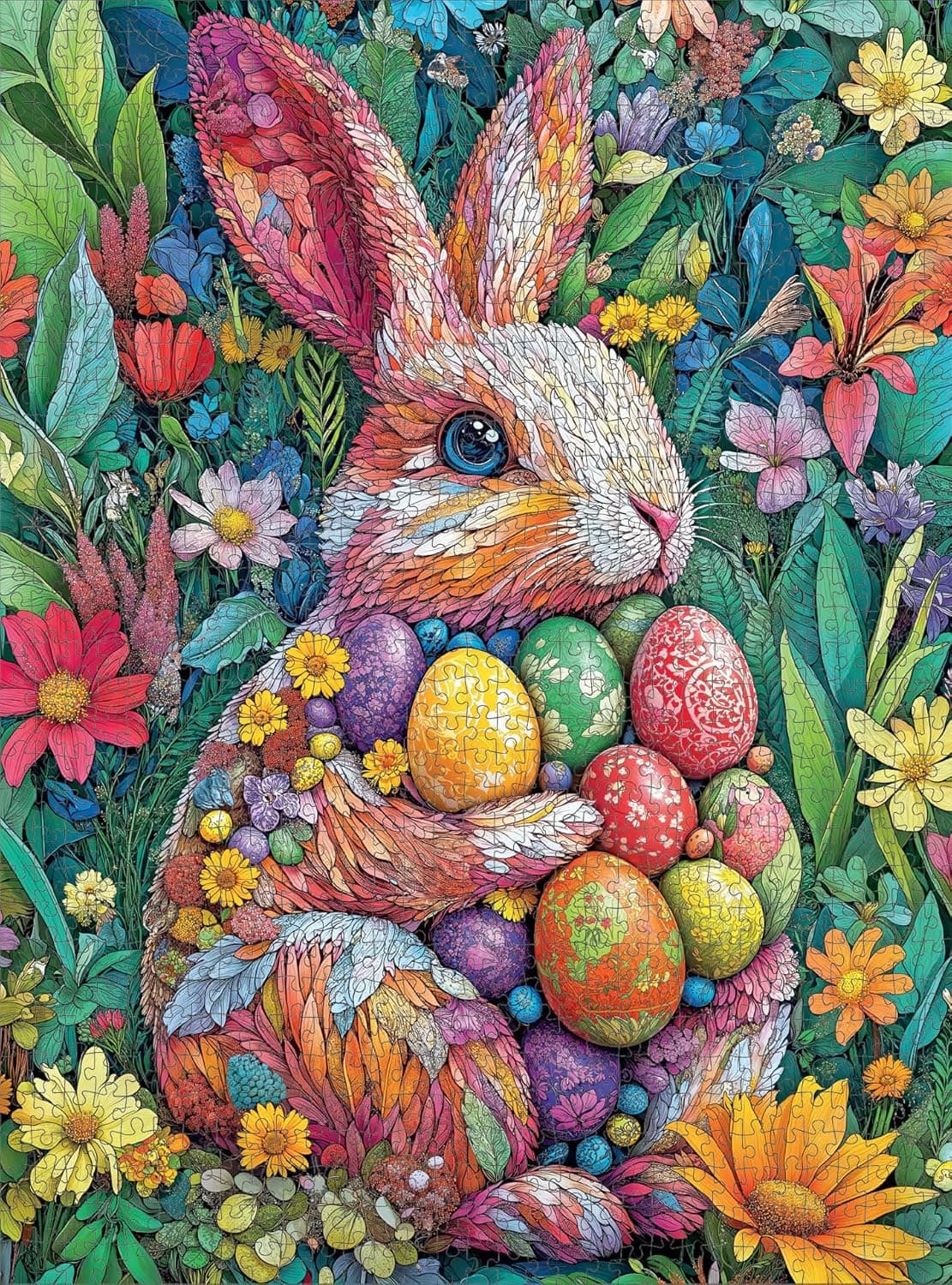 Cross & Glory - The Easter Garden Bunny 1000 Piece Jigsaw Puzzle thumbnail 3
