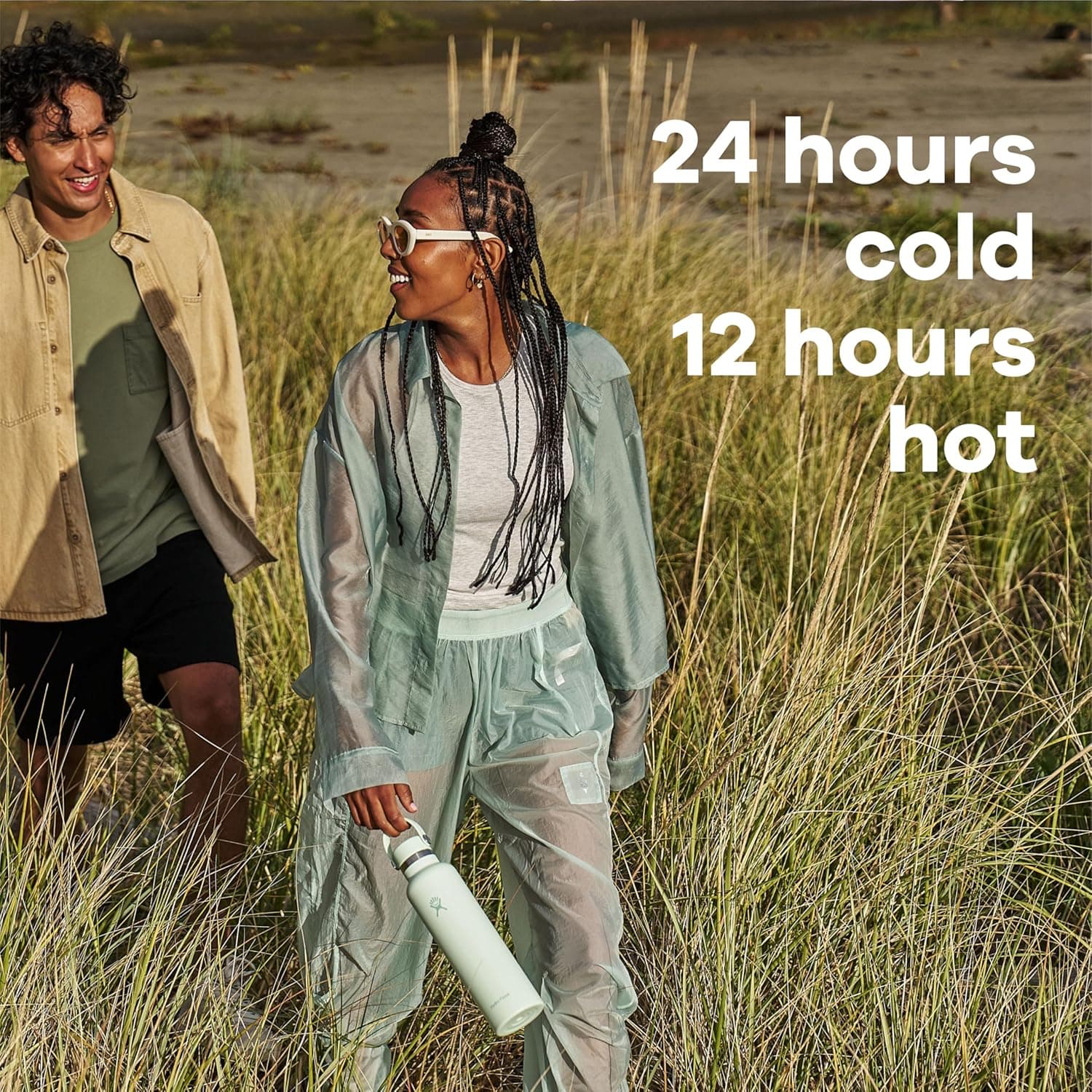 Hydro Flask Water Bottle - 21 Oz Cascade Blue thumbnail 3