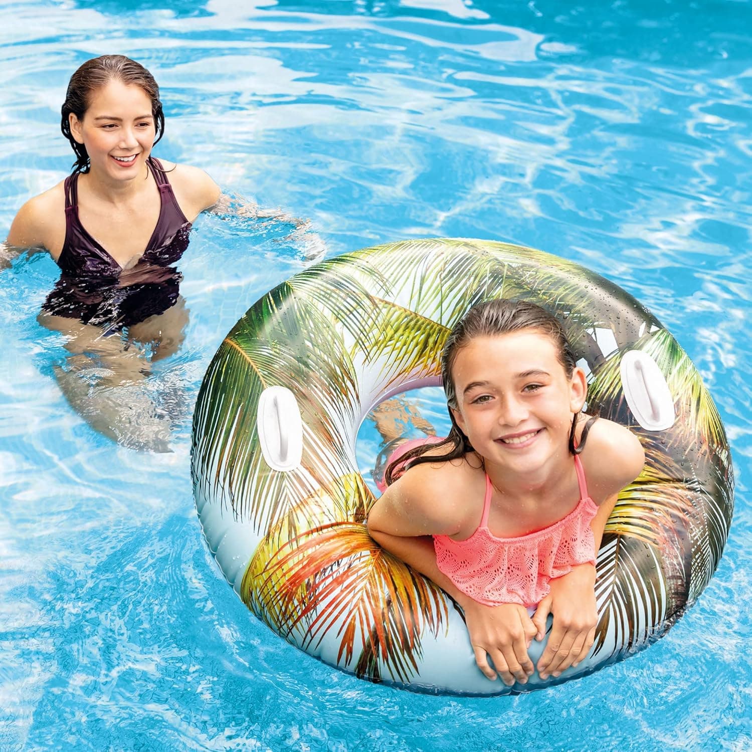 Intex Groovy Color Inflatable Tropical Flower Pool Float thumbnail 5