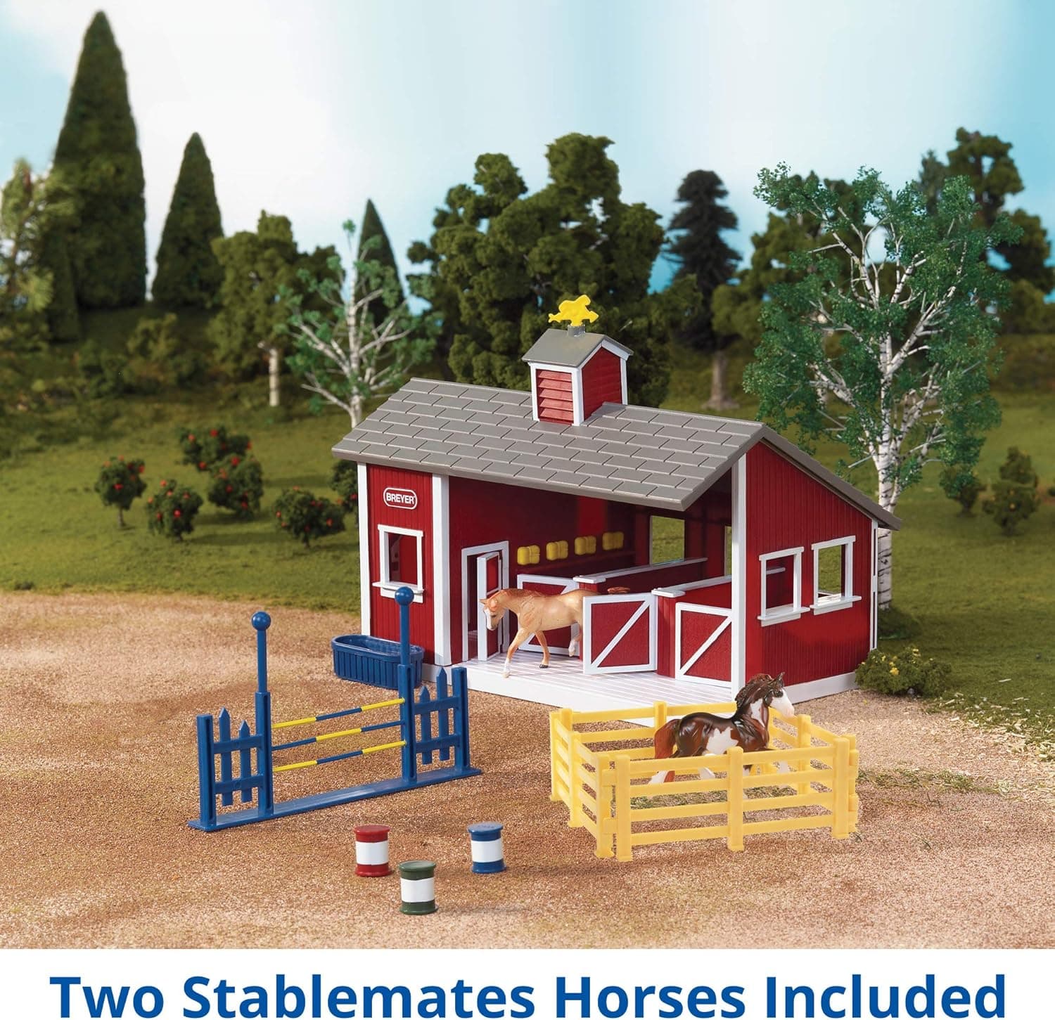 Breyer Stablemates Red Stable Set thumbnail 2