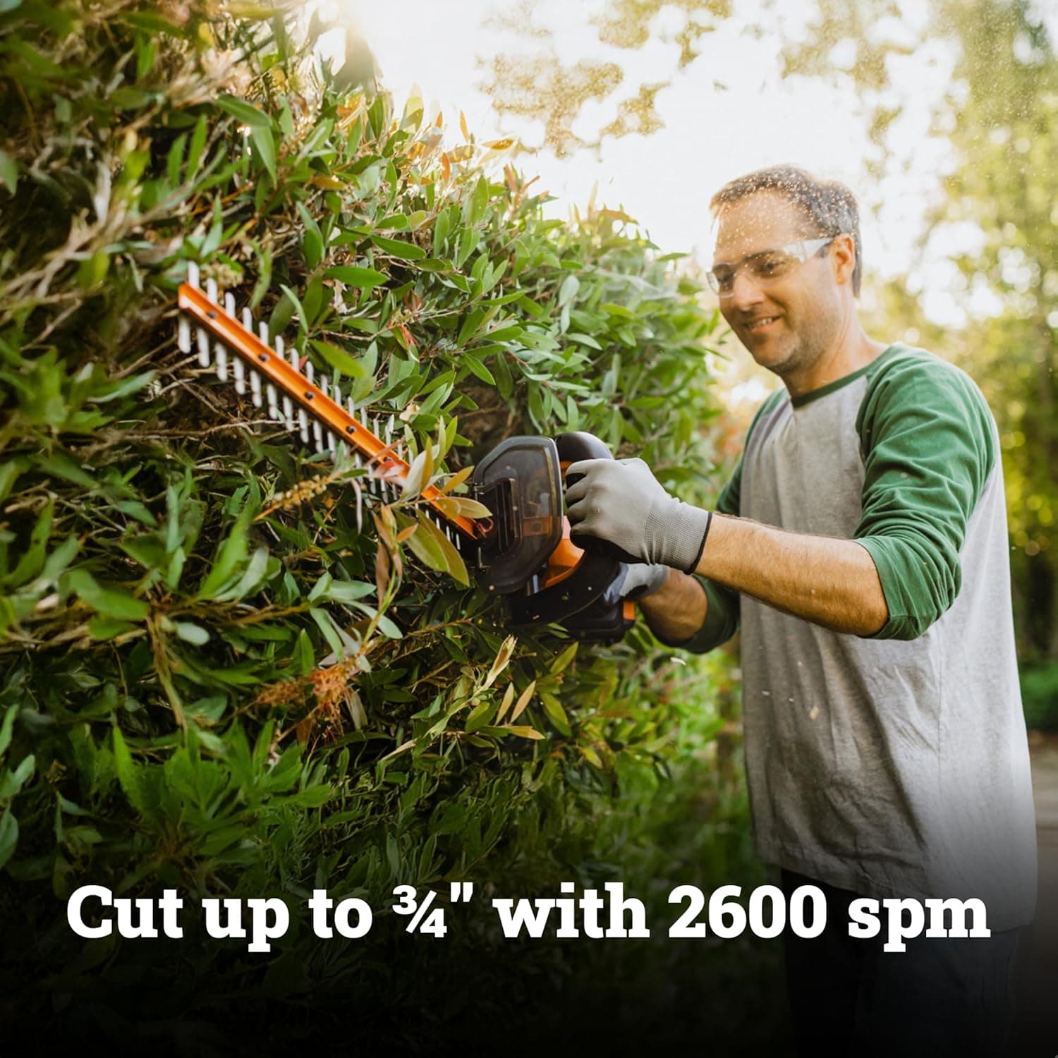 WORX 22" Cordless Hedge Trimmer WG261 thumbnail 3