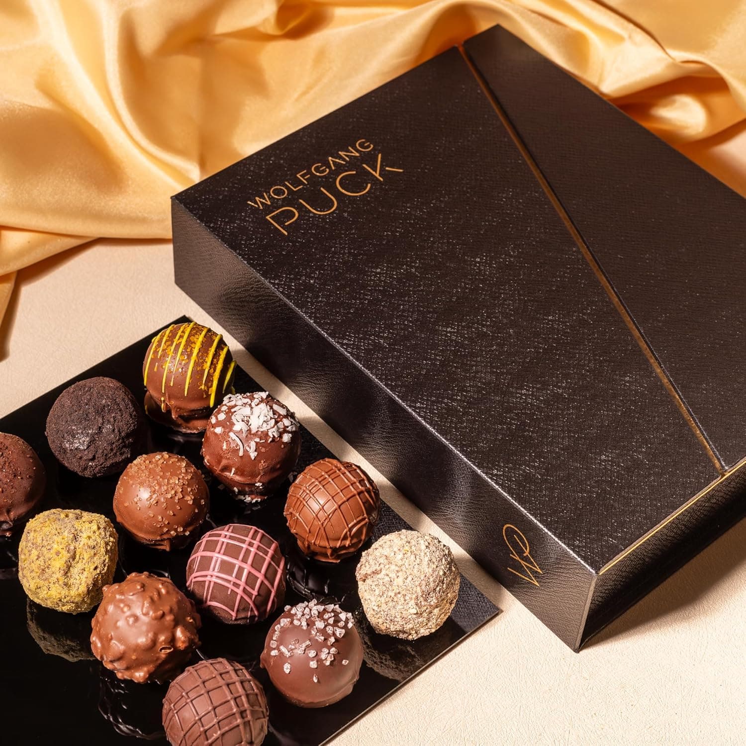 Truffles.com x Wolfgang Puck Limited-Edition Assorted Chocolate Truffles 12-Piece Gift Box thumbnail 2