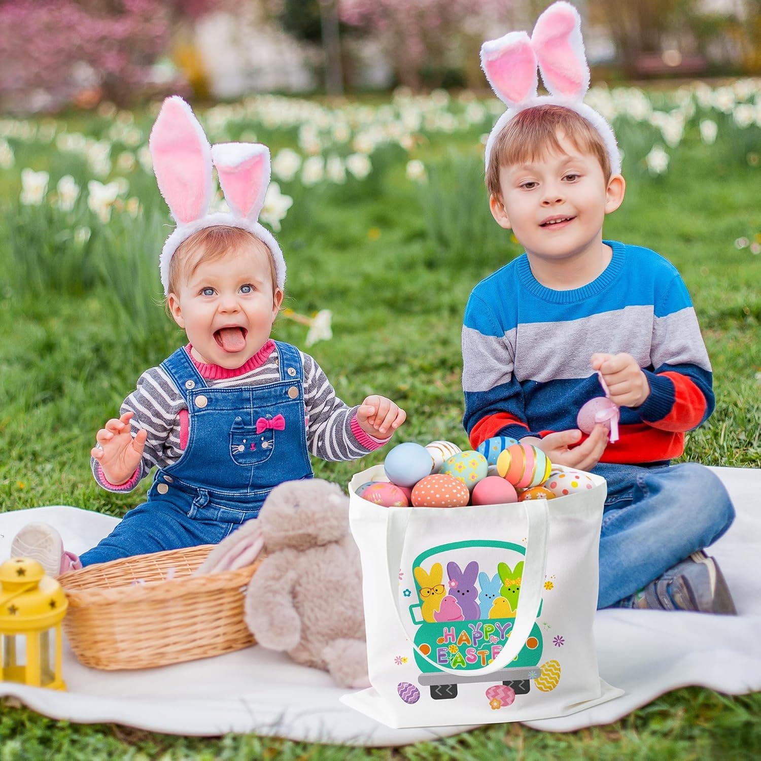 Large Easter Canvas Bags - Set of 3 thumbnail 5